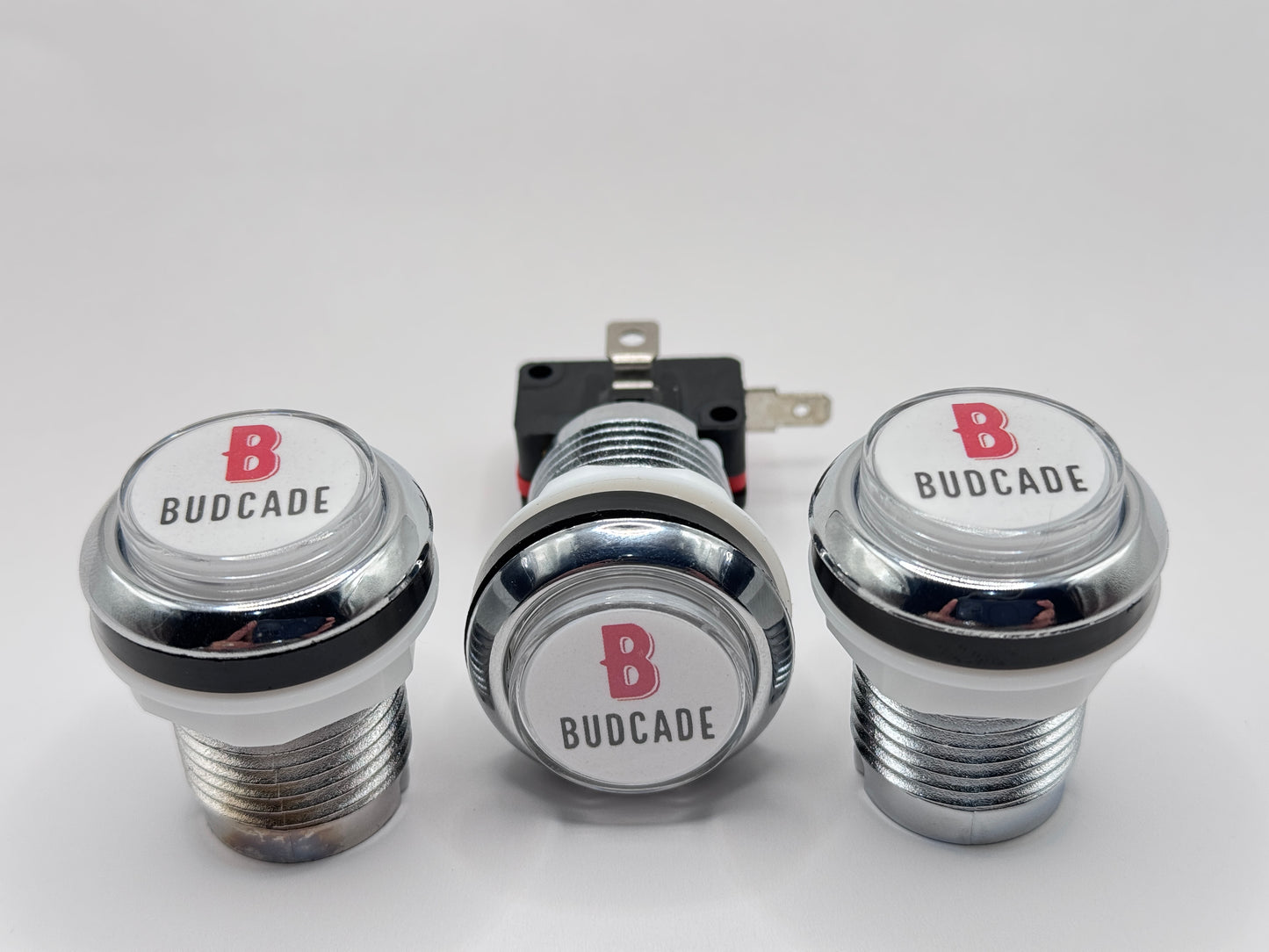 Budcade Official Arcade Push Buttons (24mm, Pack of 5)