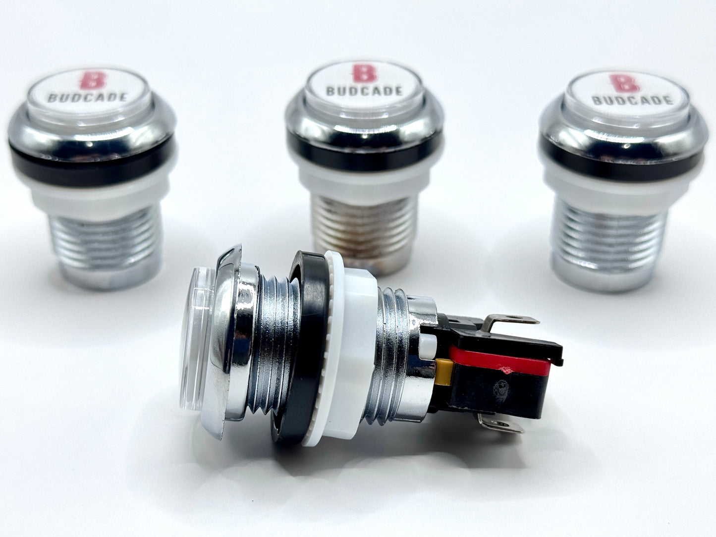 Budcade Official Arcade Push Buttons (24mm, Pack of 5)